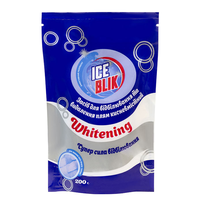 Засібдлявідбілюваннятавидаленняплямкисневмісний“WHITENING”,TM“ICEBLIK”,200г